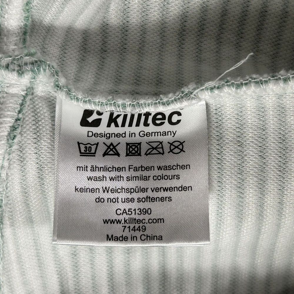 Killtec Womens Size 10 Ribbed Full-Zip Jacket Mint Green Mock Neck - Picture 8 of 10